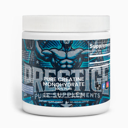 Pure Creatine Monohydrate Supplement for Strength & Performance – Boost Energy