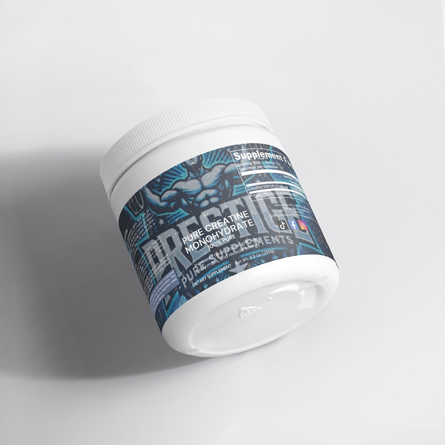 Pure Creatine Monohydrate Supplement for Strength & Performance – Boost Energy