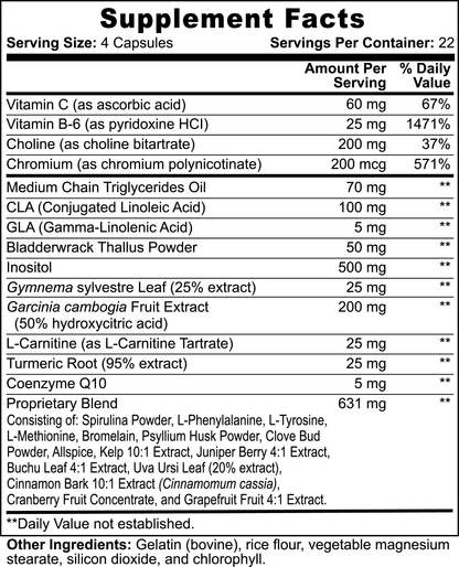 Premium Fat Burner with MCT Oil for Weight Loss, Energy Boost & Appetite Control – All-Natural Thermogenic Formula